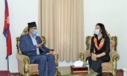 सभामुख सापकोटासँग चिनियाँ राजदूत यान्छीको बिदाइ भेट