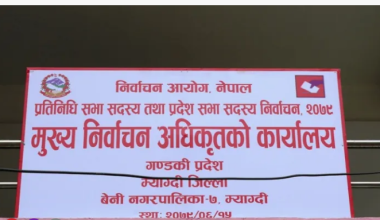 म्याग्दीमा तीन सिटका लागि २० जनाको मनोनयन