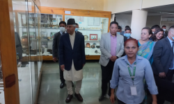 प्रधानमन्त्री देउवाले गरे पर्वतीय संग्रहालयको अवलोकन