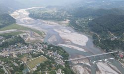 पुल, नदी र चापाघाटको दृश्य !