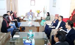 प्रमुख आयुक्त थपलिया र मेटा कम्पनीका दक्षिण एसिया निर्देशक अजिज छलफल