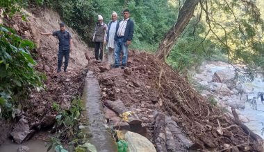 पहिरोले रामपुर नहर बन्द हुँदा धानबालीमा असर