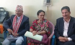 मकवानपुरमा महालक्ष्मी डीना र कमल थापाद्वारा उम्मेदवारी दर्ता