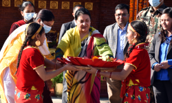 राष्ट्रपतिको उपस्थितिमा देउसीभैली