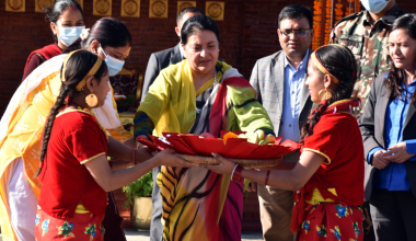 राष्ट्रपतिको उपस्थितिमा देउसीभैली