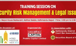 विश्व लगानीकर्ता सप्ताह–२०२२ को अवसरमा प्रभु क्यापिटलद्वारा प्रशिक्षण कार्यक्रम सञ्चालन