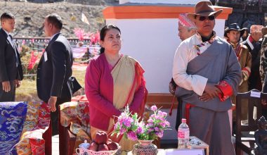 मुक्तिनाथ क्षेत्रमा राष्ट्रपति भण्डारीद्वारा बुद्ध मुर्ति र बुटिक रिसोर्टको उद्घाटन (तस्बिरसहित)