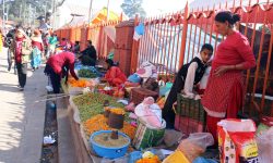 पूजालगायत सतबीजका सामग्री खरिद गर्दै भक्तजन