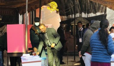 कांग्रेस महामन्त्री थापाद्वारा मतदान