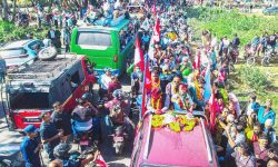 निर्वाचित भएपछि विजयी र्‍यालीमा सहभागी हुँदै विश्वप्रकाश शर्मा !