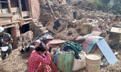 राहत पुगेन, भूकम्पपीडितको त्रिपालको बास