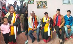 बाम-लोकतान्त्रिक उम्मेद्वार ओनसरी घर्ति चुनावी घरदैलाेमा