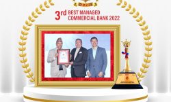 राष्ट्रिय वाणिज्य बैंकले पायो तेस्रो बेष्ट म्यानेन कर्मसियल बैंक २०२२ अवार्ड