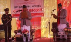 गण्डकी प्रदेशसभा ज्येष्ठ सदस्य बस्याले लिए शपथ