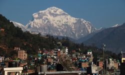 बागलुङ बजार र धौलागिरी हिमाल !