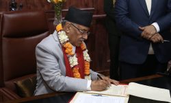 प्रधानमन्त्रीद्वारा सिंहदरबार पुगेर पदबहाली