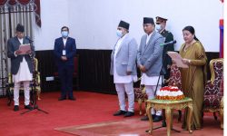 राष्ट्रपतिद्वारा ज्येष्ठ सदस्य राणालाई शपथ