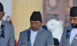 तीन जना उपप्रधानमन्त्रीसहित , आठ सदस्यीय मन्त्रिपरिषद् गठन