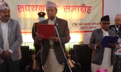 प्रदेश नं १ को प्रमुख परशुराम खापुङद्धारा राईलाई मुख्यमन्त्रीको जिम्वेवारी