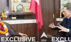 भारतीय टेलिभिजनलाई प्रधानमन्त्री दाहालले भने- चुच्चे नक्सा अब इतिहास भइसक्यो