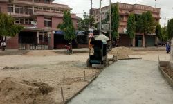 रुपनी-राजविराज सडक निर्माण सुरु