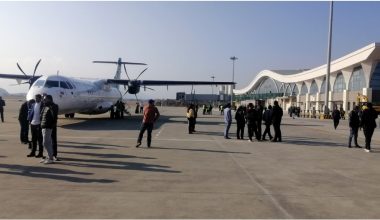 पोखरा अन्तर्राष्ट्रिय विमानस्थलमा पहिलो पटक सौर्यको जेट विमान अवतरण