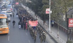 एन.सी.सी आल्मुनाई एशोसिएससनद्वारा प्रभातफेरी कार्यक्रम सञ्चालन