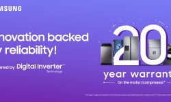 सामसङ वासिङ मेसिनको र रेफ्रिजेरेटर्सको डिजिटल इन्भर्टर कम्प्रेसरमा २० वर्षसम्मको वारेन्टी