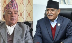 प्रधानमन्त्री भेट्न बालुवाटार पुगे कांग्रेस नेता रामचन्द्र पौडेल