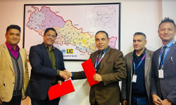 लाइफ इन्स्योरेन्स कर्पोरेशन नेपाल र नेपाल एसबिआई मर्चेण्ट बैंकिङ बिच सम्झौंता
