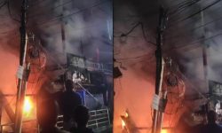 दमकमा आगोलागी हुँदा लाखौँ मुल्य बराबरको क्षति