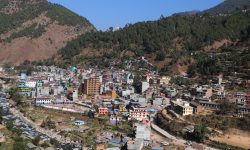 बुर्तिबाङ बजार : नमुना सहरको काम सुस्त गतिमा