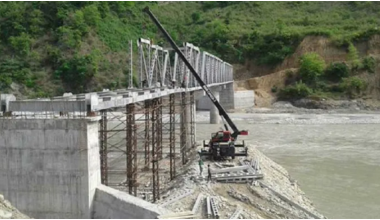 घुमाउने पुल : चार वर्षमा एकतिहाइ काम