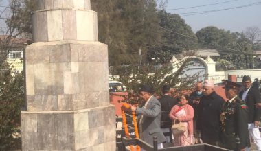 सभामुख घिमिरेद्वारा शहीदप्रति श्रद्धाञ्जली अर्पण