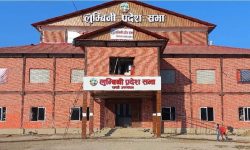 लुम्बिनी प्रदेशसभा सदस्यले शपथ लिँदै