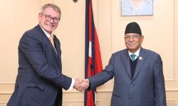 प्रधानमन्त्री प्रचण्डसँग जर्मन राजदूतको भेट