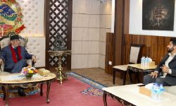 प्रधानमन्त्रीलाई भेट्न बालुवाटार पुगे रवि लामिछाने