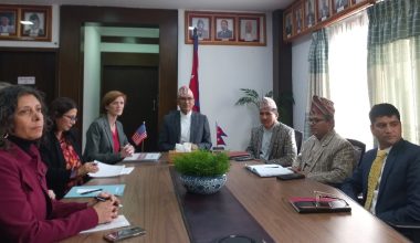 अर्थमन्त्री पौडेल र युएसएआईडीका प्रशासक सामन्था पावरबीच शिष्टाचार भेटघाट