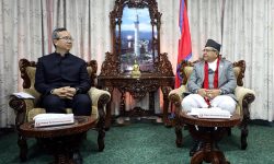 सभामुख र चिनियाँ राजदूतबीच भेट