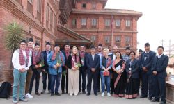 जर्मन-दक्षिण एसियाली संसदीय टोलीद्वारा भक्तपुरका सम्पदाको अवलोकन