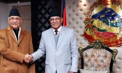 प्रधानमन्त्री दाहाल र एमाले अध्यक्ष ओलीबीच भेट