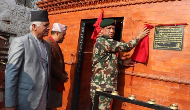 सेनाद्वारा निशान भगवती मन्दिरको जीर्णोद्घार