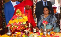 पूजाआजा गर्दै राष्ट्रपति भण्डारी !