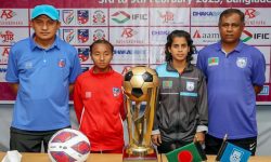 साफ यू-ट्वान्टी महिला च्याम्पियनसिप :  नेपालले आयोजक बंगलादेशसँग प्रतिस्पर्धा गर्दै