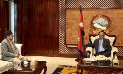 प्रधानमन्त्री र सभामुखबीच भेटवार्ता