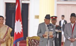 राष्ट्रपति रामचन्द्र पौडेलले लिए शपथ
