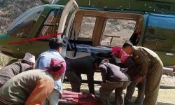 हेलिकप्टरमार्फत बिरामीको उद्धार