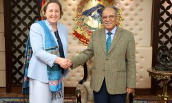 प्रधानमन्त्रीसँग सहायकमन्त्री म्यारीको शिष्टाचार भेटवार्ता