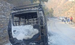 गुडिरहेको सवारीमा आगलागी !