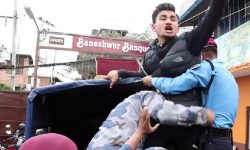 प्रधानमन्त्री दाहालविरुद्ध बानेश्वरमा नाराबाजी, ३ जना पक्राउ